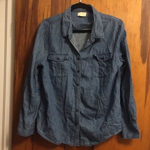 Chambray denim shirt